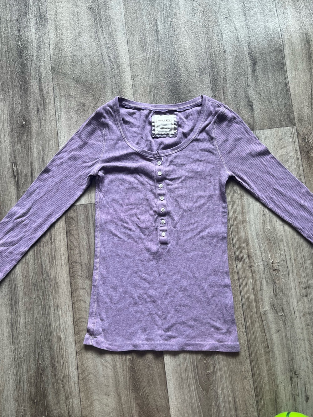 Vintage Y2K medium lavender Bella Elena Long Sleeve Ribbed Top